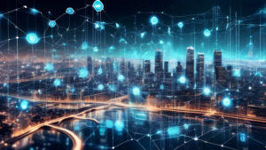 Intricate network of interconnected physical devices and virtual environments, seamlessly bridging the gap between the real and digital worlds. IoT devices